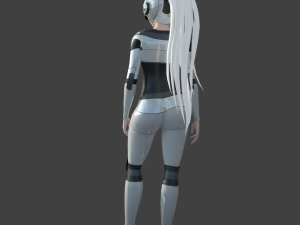 scifi girl 3Dモデル