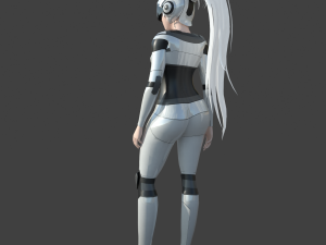 scifi girl 3Dモデル