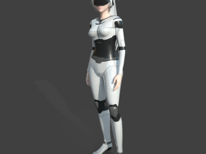 scifi girl 3Dモデル