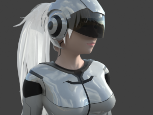 scifi girl 3Dモデル