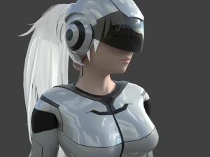 scifi girl 3D Model
