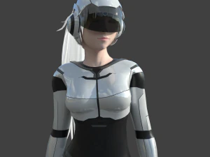 scifi girl 3D Model
