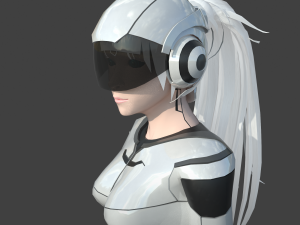 scifi girl 3Dモデル