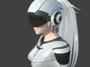 scifi girl 3D Model