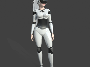 scifi girl 3Dモデル
