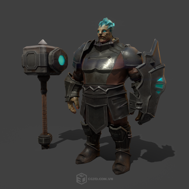hammer Modelo 3D .c4d .max .obj .3ds .fbx .stl .blend 
