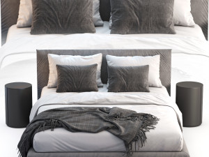 meridiani bed scott Modelo 3D