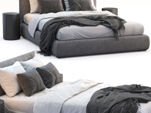 meridiani bed scott Modelo 3D
