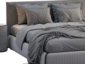 meridiani bed scott 3D Model