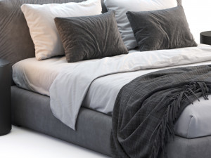 meridiani bed scott Modelo 3D