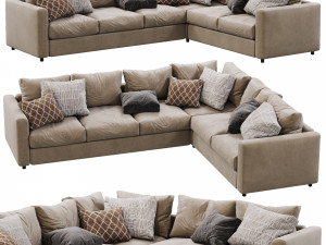 leather sofa ikea vimle Modèle 3D