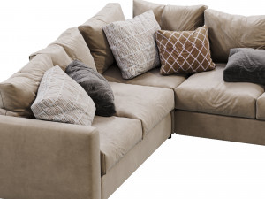 leather sofa ikea vimle 3D Model