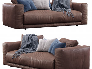 leather sofa moss by cor 3D Model