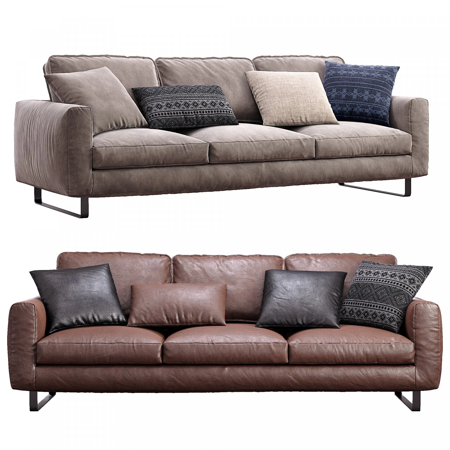prostoria sofa elegance 3D Model .c4d .max .obj .3ds .fbx .stl .blend 