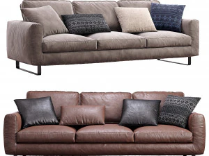 Eleganz des Prostoria-Sofas 3D Modell