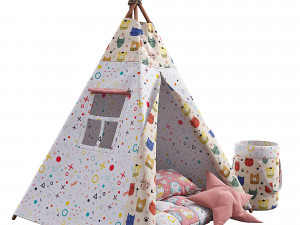 kids wigwam 3Dモデル