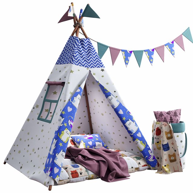 wigwam 011 Modelo 3D .c4d .max .obj .3ds .fbx .stl .blend 
