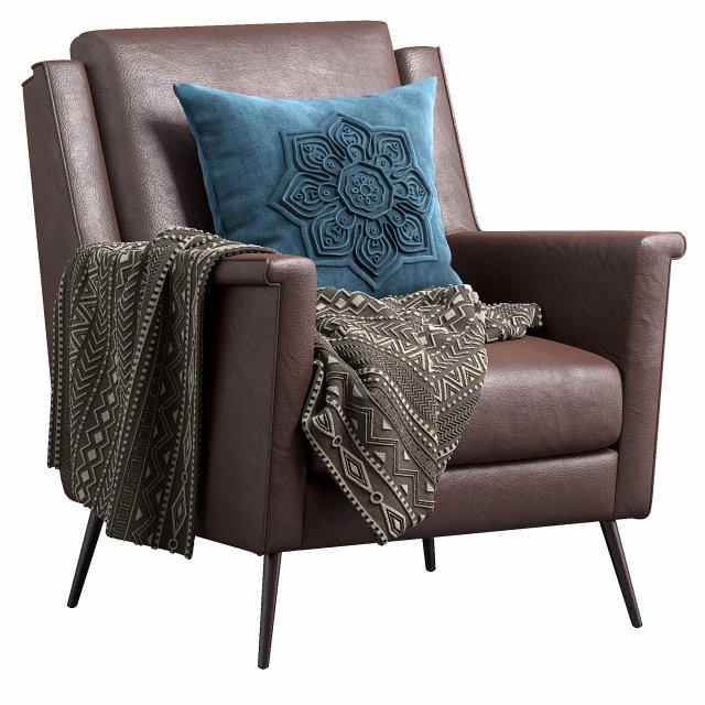 cambridge leather armchair Modello 3D .c4d .max .obj .3ds .fbx .stl .blend 
