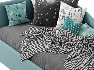 bonaldo single beds titti 1 Modèle 3D
