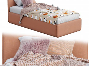 bonaldo single beds titti 2 3D Model