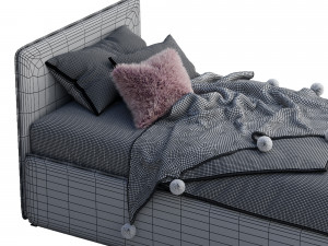 bonaldo single beds titti 2 3D Model