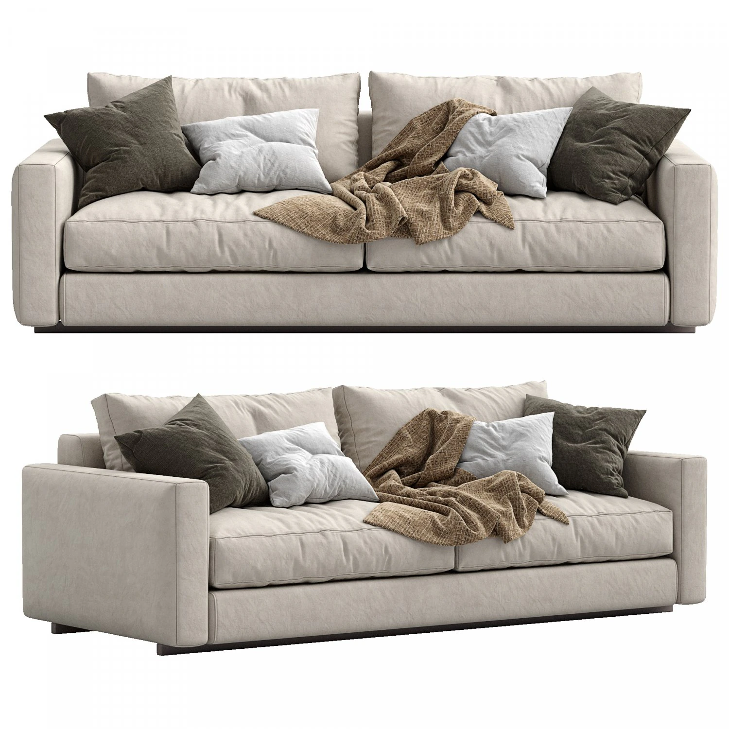 ferlea sofa simple 3D Model .c4d .max .obj .3ds .fbx .stl .blend