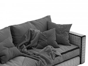 ferlea sofa simple 3D मॉडल
