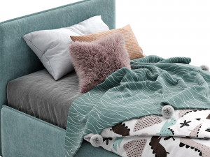 bonaldo single beds titti 3 3D Model