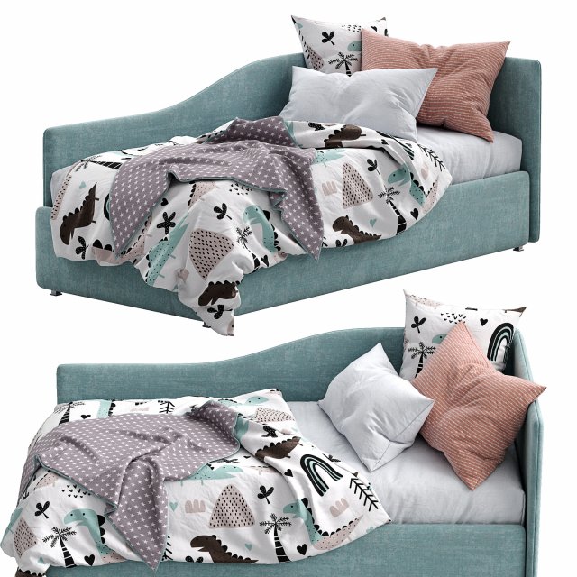 bonaldo single beds titti 4 Modèle 3D .c4d .max .obj .3ds .fbx .stl .blend 