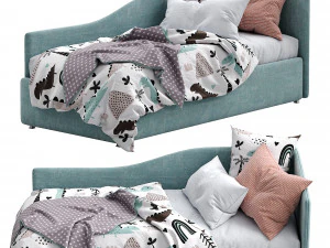 bonaldo single beds titti 4 3D Model