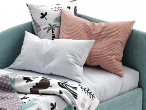 bonaldo single beds titti 4 Modèle 3D
