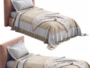 molinero de cama individual flexteam Modelo 3D