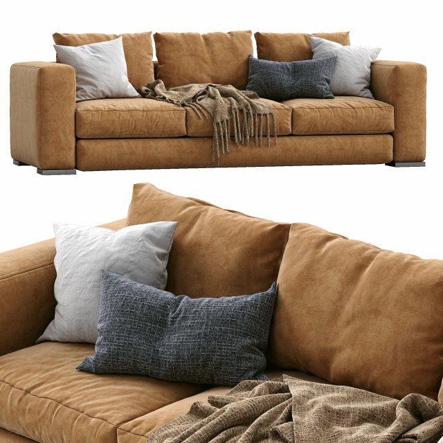 sofa arthur by jesse 3D 模型 .c4d .max .obj .3ds .fbx .stl .blend