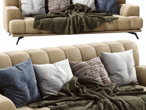 chloe leather sofa 3D Model