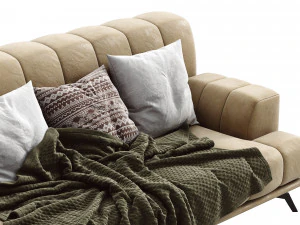 chloe leather sofa 3D Model