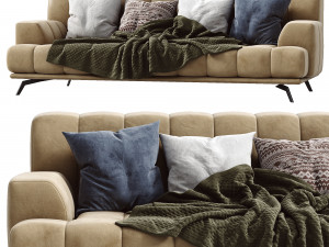 chloe leather sofa 3D 模型