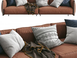 sofa edmond by flexform 3D Model