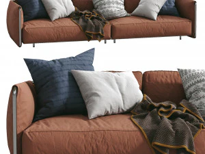 sofa edmond by flexform 3D Model