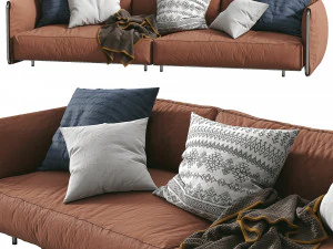 sofa edmond by flexform 3D Model