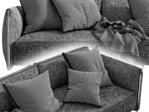 sofa edmond by flexform 3D Model
