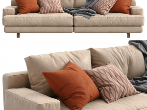 marmont leather sofa by papadatos Modèle 3D