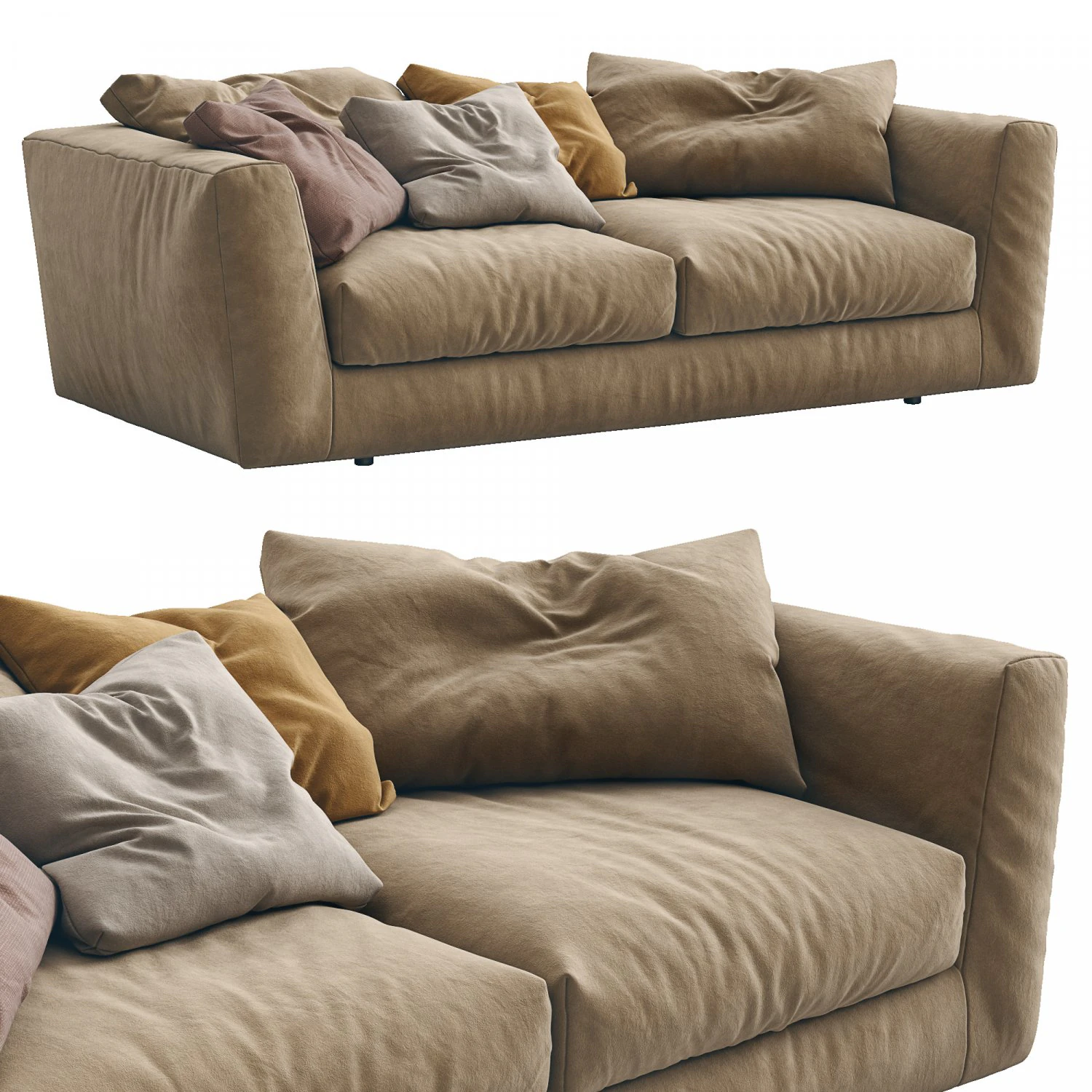 ferlea sofa h01 3D Model .c4d .max .obj .3ds .fbx .stl .blend 