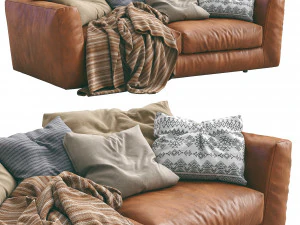 ferlea leather sofa h01 3D Model