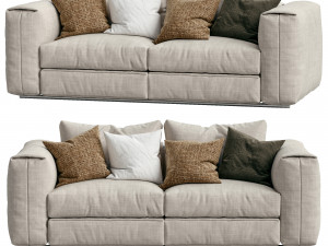 flexform sofa asolo 3D 模型