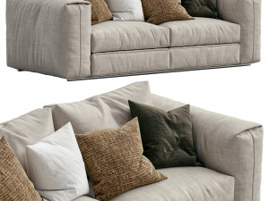 flexform sofa asolo Model 3D