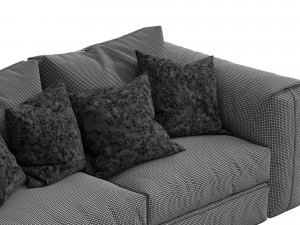 flexform sofa asolo Model 3D