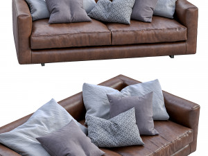 leather sofa malibu by marac 3D Model