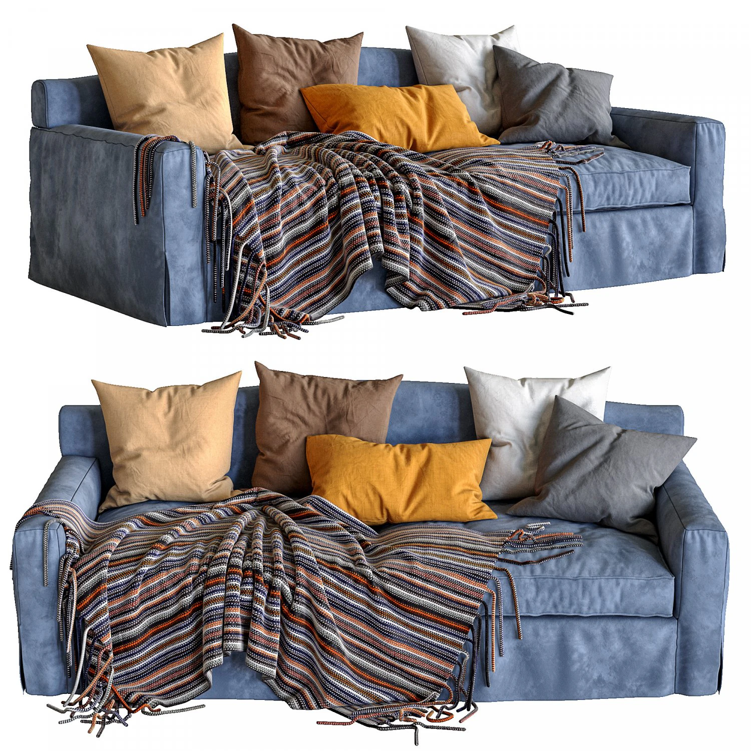 meridiani sofa neuman 3D Model .c4d .max .obj .3ds .fbx .stl .blend 