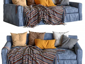 meridiani sofa neuman 3D Model