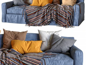 meridiani sofa neuman 3D Model